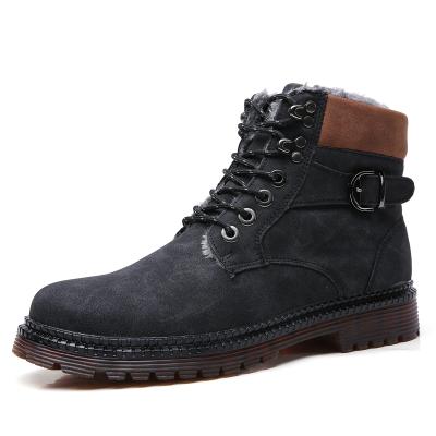 China Martin Boots Add Wool Mens Snow Wear Resistant Leather Shoe for sale