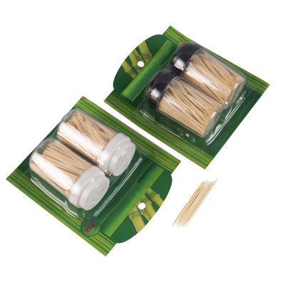 China 2*250 Pcs Disposable Bamboo Disposable Toothpicks Used For Cleaning Teeth And Inserting Fruit for sale