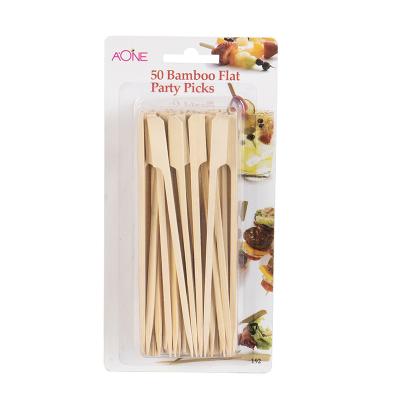 China Easily Cleaned Flat Picks Bamboo Skewer Often Used In Guandong Cooking Sichuan Chicken Fillet Bone-Meat Connection for sale