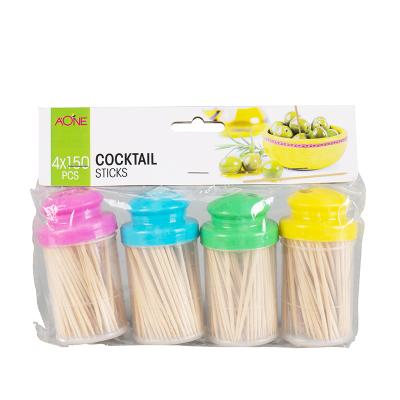 China 4X150 Disposable Bamboo Toothpick Sets In Polybag With Headcard Packing for sale