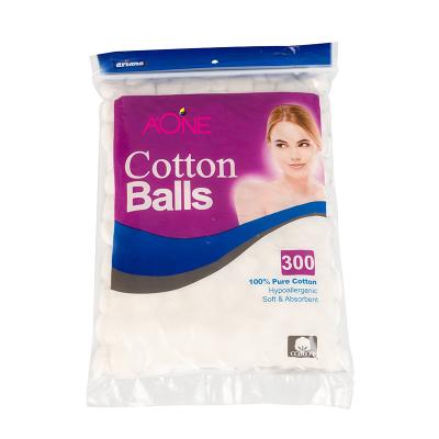 China 100Pcs Cotton Personal Care Soft/Soft/Safe Pure White Absorbent Cotton Balls for sale