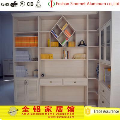 China Bookcase 2017 hot sale all aluminum bookcase with glass door models for sale