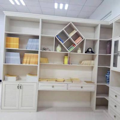 China No Formaldehyde / Pest Control / Fire Retardant / Recyclable White Aluminum Shelf With Glass for sale