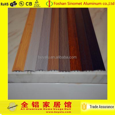 China For the protective & Wood Grain Ceramic Tiles Hot Sale Sinomet Aluminum Extrusion Tile Tirm Edge Decoration for sale