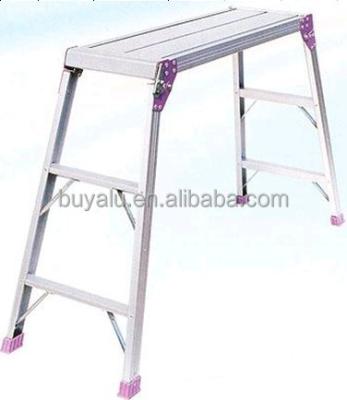 China Insulation Ladders Hot Sale Aluminum Platform Ladder In Clear Anodized for sale