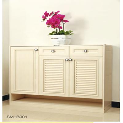 China Eco-friendly Home Use Aluminum Hot Sale Wood Grain Shoe Cabinet for sale