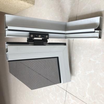 China White Sinomet Supplier Foshan Aluminum Screen Window Swing Folding Mosquito Sliding Opening for sale