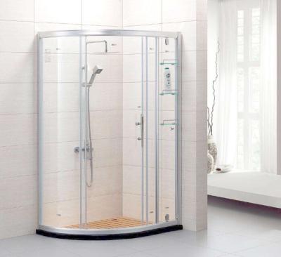 China With Single View Porcelain Shower Enclosure Bathroom 2 Sided Corner Glass Shower Enclosure Singapore for sale