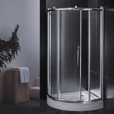 China With View Sinomet Modern Design Shower Room Quality Single Sliding Round Shower Enclosure for sale