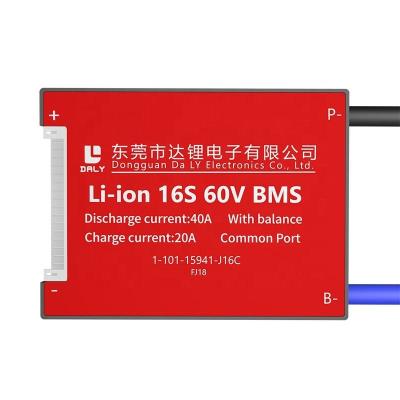 China Electroc Scooter 16S 60V 40A Smart BMS For Lifepo of Electroc 4 Parallel Battery Protection 3.7V 13s 15s 48V 24V Seplos BMS Lithium Battery Management Systems for sale