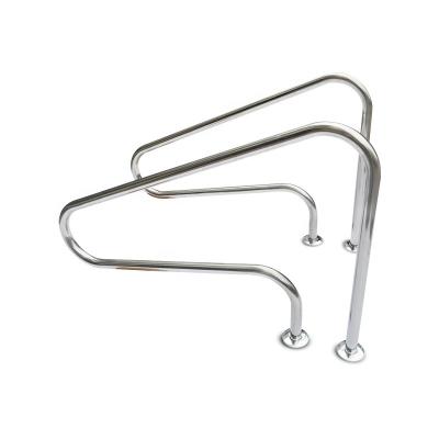 China Easy Install Hot Sale Stainless Steel Swimming Pool Accessories Stair Railings for sale