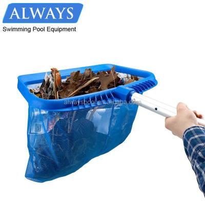 China Remove Leaf Pool Cleaning Leaf Net Rake Durable Plastic Pool Leaf Skimmer for sale