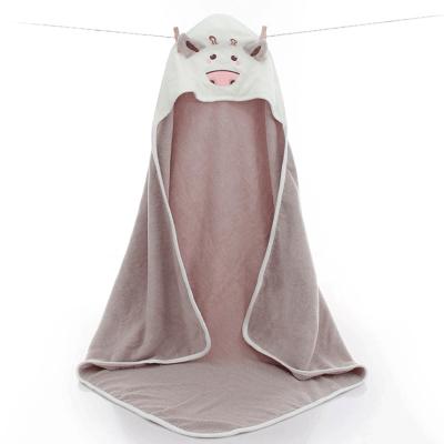 China QUICK DRY Wholesale Hot Sale Boys Bath Towel Children's Hooded Towel Cotton Baby Towel Long Robe for sale