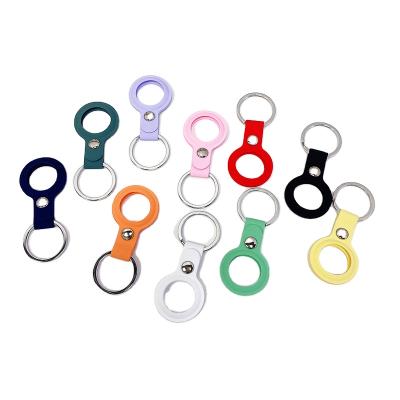 China Reusable Anti-drop Water Reusable Holder Case Silicone Anti-lost Key Chain Protective Buckle For Apple Airtag for sale