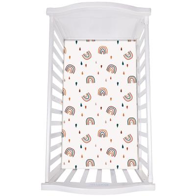 China Baby Changing Crib Sheets Elifant Sheet Cotton Baby PORTABLE Organic Washable Baby Fitted Sheets Fitted for sale