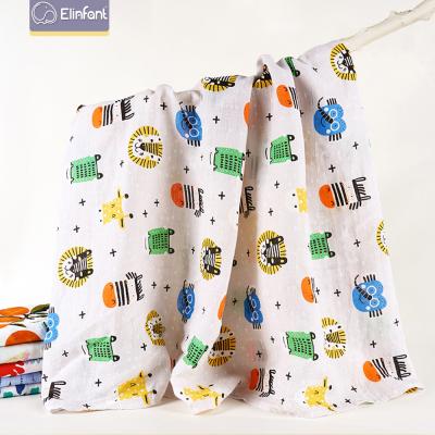 China Wholesale PORTABLE Elinfant Baby Muslin 100% Cotton Baby Wraps Orgainc Muslin Baby Wrap 2 Layers for sale