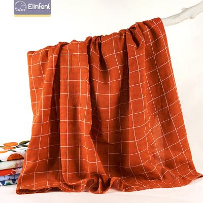 China PORTABLE Elinfant Baby Muslin Cotton Baby Wraps Washable Organic Baby Blanket for sale