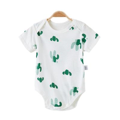 China Hot Selling Baby Boy Organic Cotton Baby Boy Romper Summer Breathable Romper For Infant for sale