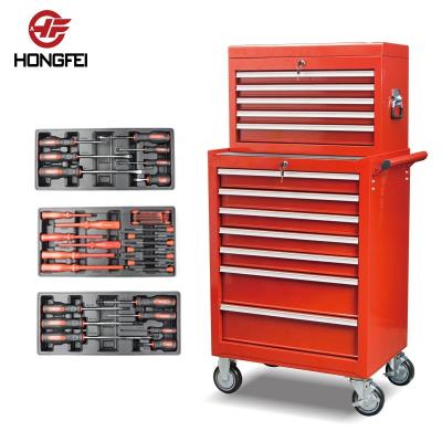 China Silk Printing Or Laser Brand Ball Bearing Slides Portable Tool Cabinet Best Tool Kit for sale