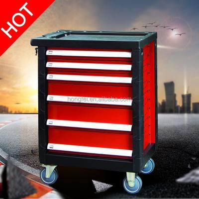 China Powder Coating And Silk Printing Kraft Package Workshop Tool Cabinet Trolley With Tools for sale