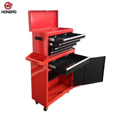 China Durable and mobile 450mm tool box + bottom tool cabinet with door for sale