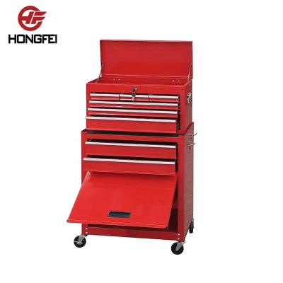 China Powder Coating And Silk Printing 24 Inch Roller Steel Tool Chests And Bottom Cabinet for sale