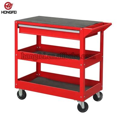 China Movable 3 Layer Rolling Tool Cart With Drawer for sale