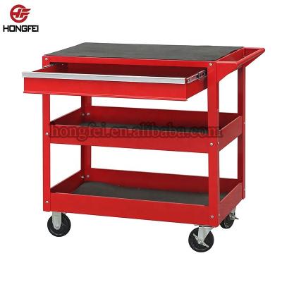 China Garage Shop Tools Tool Trolley Utility Cart With Heavy Duty Handle for sale