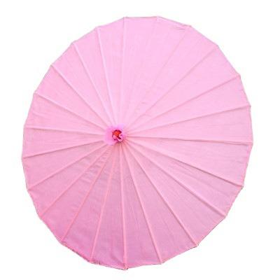 China Japan Light Pink Chinese Silk Umbrella Nylon 82 Cm Custom Printing Umbrella For Party Decoration for sale