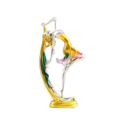 China Europe Style Dancing Girl European Home Decoration Ornaments Dancing Girl Resin Opens Creative Gifts for sale