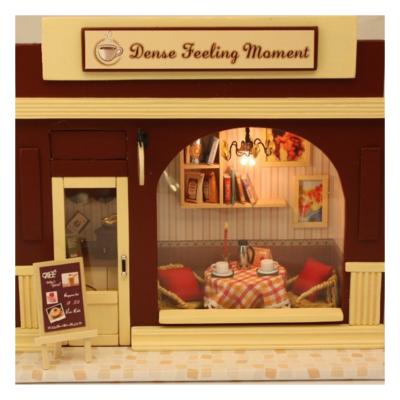 China DIY popular with light and furniture store mini dollhouse diy miniature toy for sale