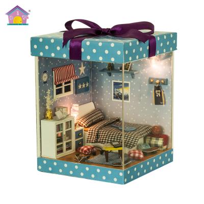 China Holiday decoration & The hottest creative gift gifts, diy miniature dollhouse gift for girl for sale