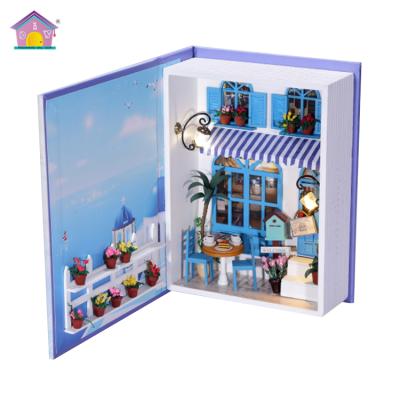 China DIY Wooden Toys With Smart Light Voice Control Dollhouse Book for sale