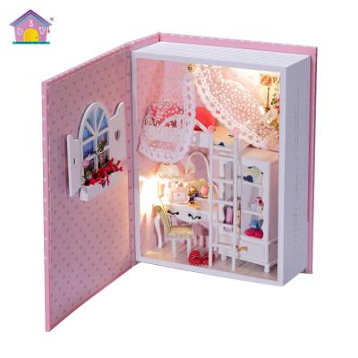 China Wholesale wood with smart light voice control dollhouse book for sale