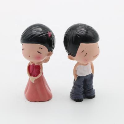 China China Basic Love Pair Dolls For DIY Dollhouse Decoration for sale