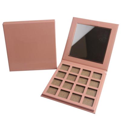 China Beautiful and Exquisite Good Quality Handmade Square Eyeshadow Palette Cosmetic Packaging Box With Mirror for sale