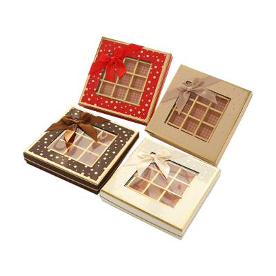 China Factory direct sales Valentine's Day chocolate box bow festival handmade white candy gift box for sale