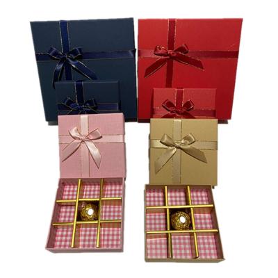 China Factory Direct Sales Handmade Foldable Fancy Empty Luxury Ornament Christmas Candy Chocolate Gift Cardboard Packaging Box For Candy for sale