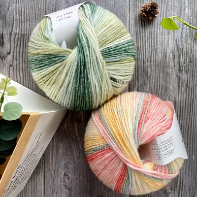 China 200g Wool Elastic Hand Braided Soft Gradient Cake Yarn Yarn for sale