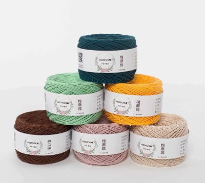 China Anti-pilling 100g 9 Strands Cotton And Thick Yarn Canvas Hat Yarn Crochet Lace Knitting Yarn for sale