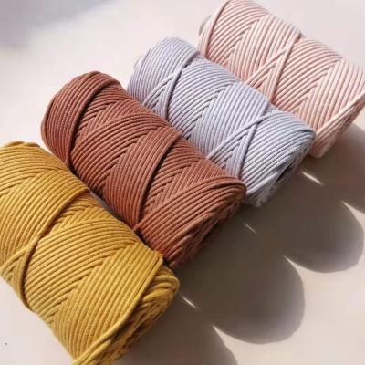 China Waterproof Clearance 350g 3mm Cotton Rope Core Cotton Rope Macaron DIY Handmade Braided Rope for sale