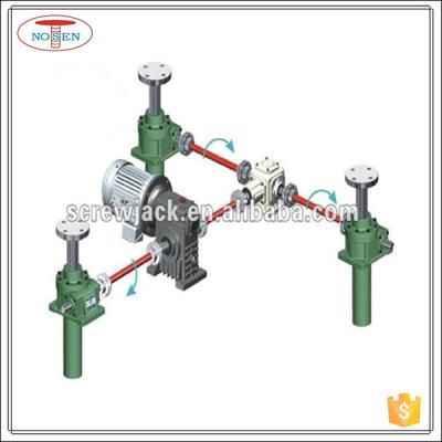 China Worm Gear Screw Jack Lift System For Theater-Stage Elevator Platforms 1200*1000mm for sale