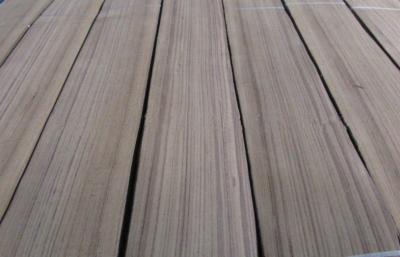 China Burma Teak Quarter Cut Veneer Yellow With Black Line for sale