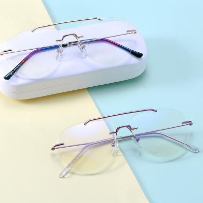 China High Quality Blue Light Blocking Fashion Glasses Metal Computer Glasses Anti Blocking Glass Optical Frames for sale