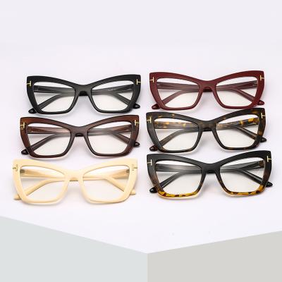 China Regulate And Improve Vision To Prevent Vision Loss Custom Design Anti Blue Light Cat Eye Womens Oversize Frames Glasses For Computer for sale