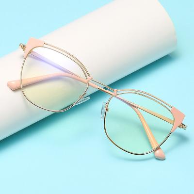 China Adjust and improve vision to prevent vision loss wholesale 2020 new design metal fashion blue light glasses frames for sale