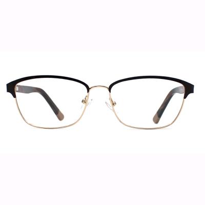 China Wholesale Optical Frames Prescription Glasses Rectangle Metal Optical Frames and Glasses Made in China for sale