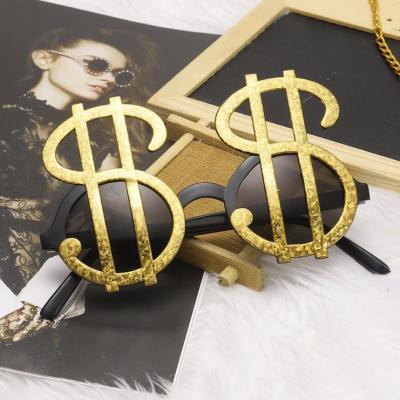 China Promotional Fashion Sunglasses Party Dollar Glasses With Dollar Symbol Styling Bride Party Sunglasses for sale