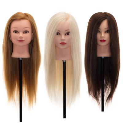 China Cheap Silky Straight Wave Hairdressing Mannequin Hair Training Mannequin Head For Hair Extensions Hair Cutting for sale