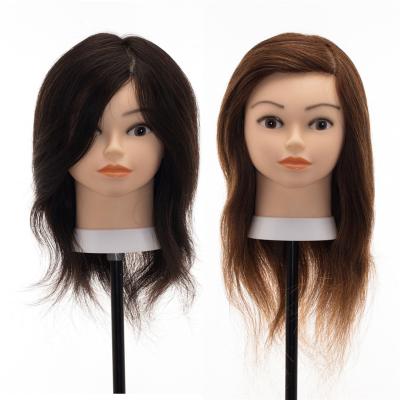 China Silky Straight Wave Hair Salon School Haircut Practice Teaching Training Head Mannequin Hair Extension With 100% Hair for sale